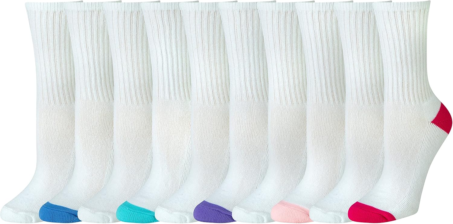 Thumbnail 4 de Amazon Essentials Damen Crew-Socken aus Baumwolle, leicht gepolstert – 10er-Pack