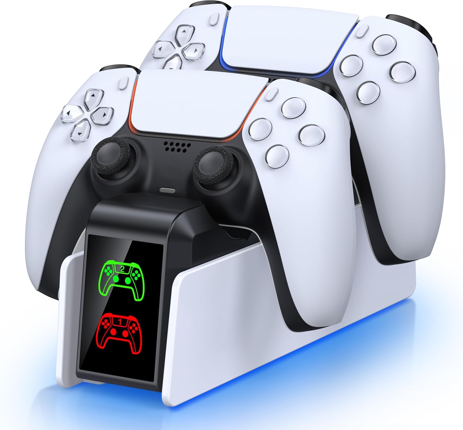 CoguyTech PS5 Controller Ladestation (Dual Fast Charger) für PS5 & PS5 Elite Controller mit LED-Display