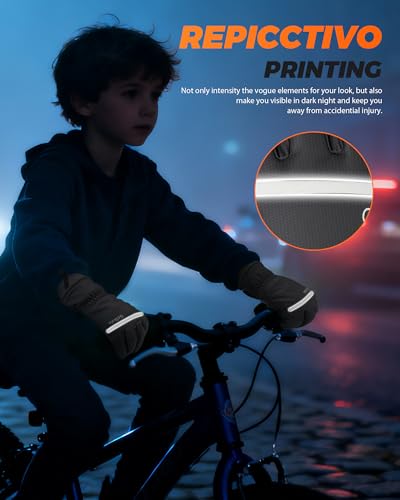 Detalle 2 de GoSkala Gants Hiver pour Enfants, gants sport tactiles imperméables ⚙