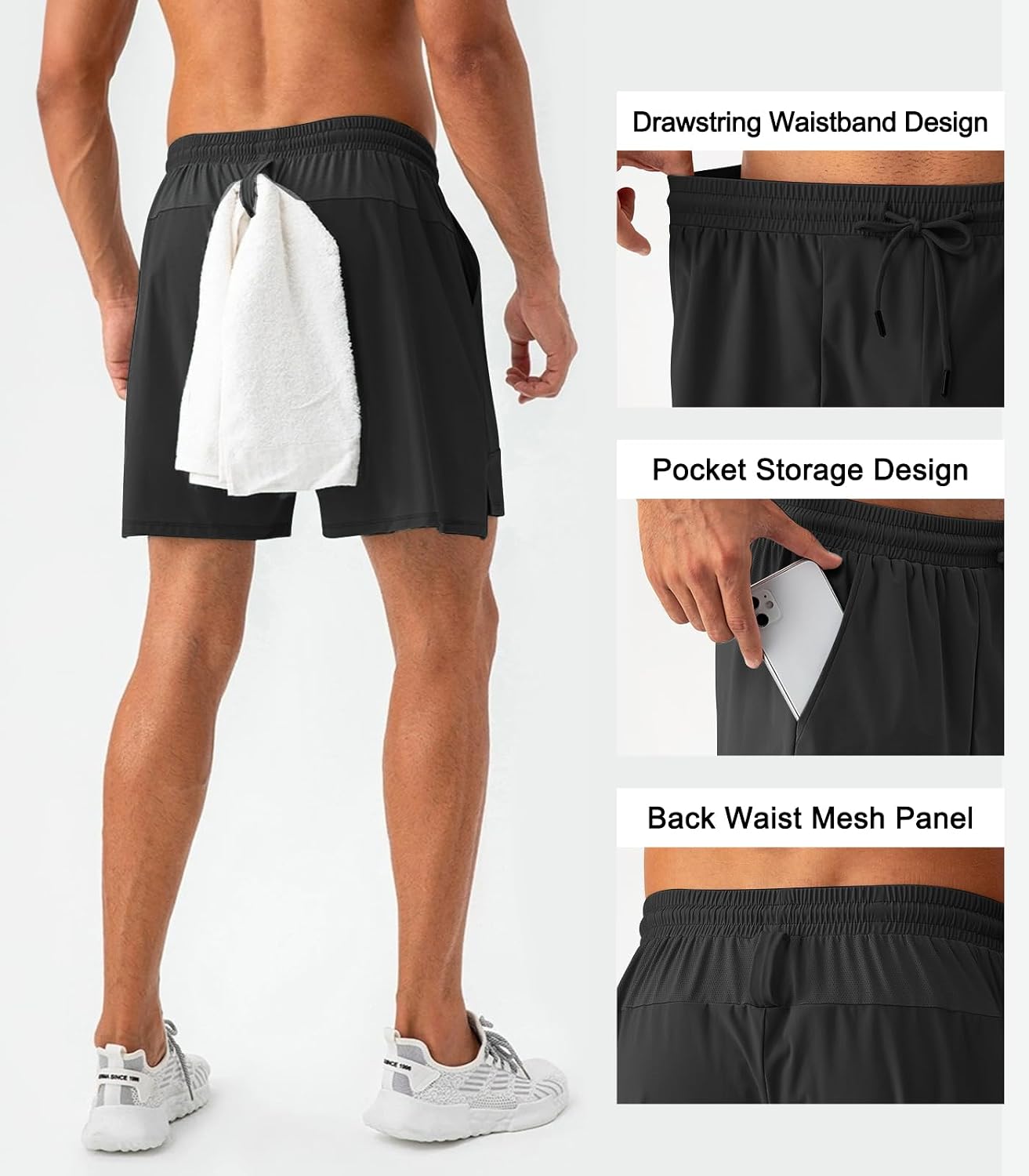 Detalle de Surenow Men's Running Shorts