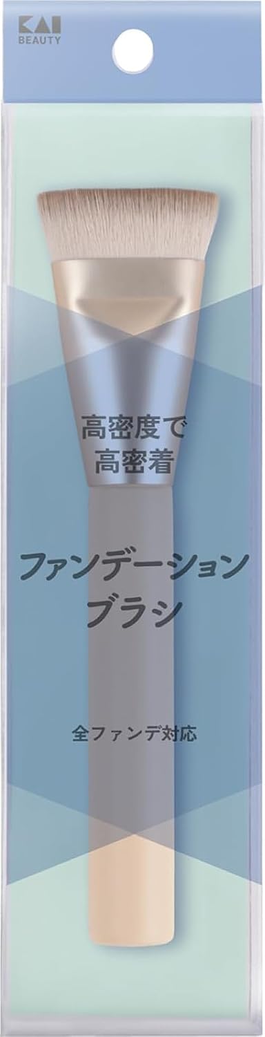 Detalle de 貝印 KAI KQ2157 アイシャドウブラシセット 2本入り 平型・丸型 PBT毛