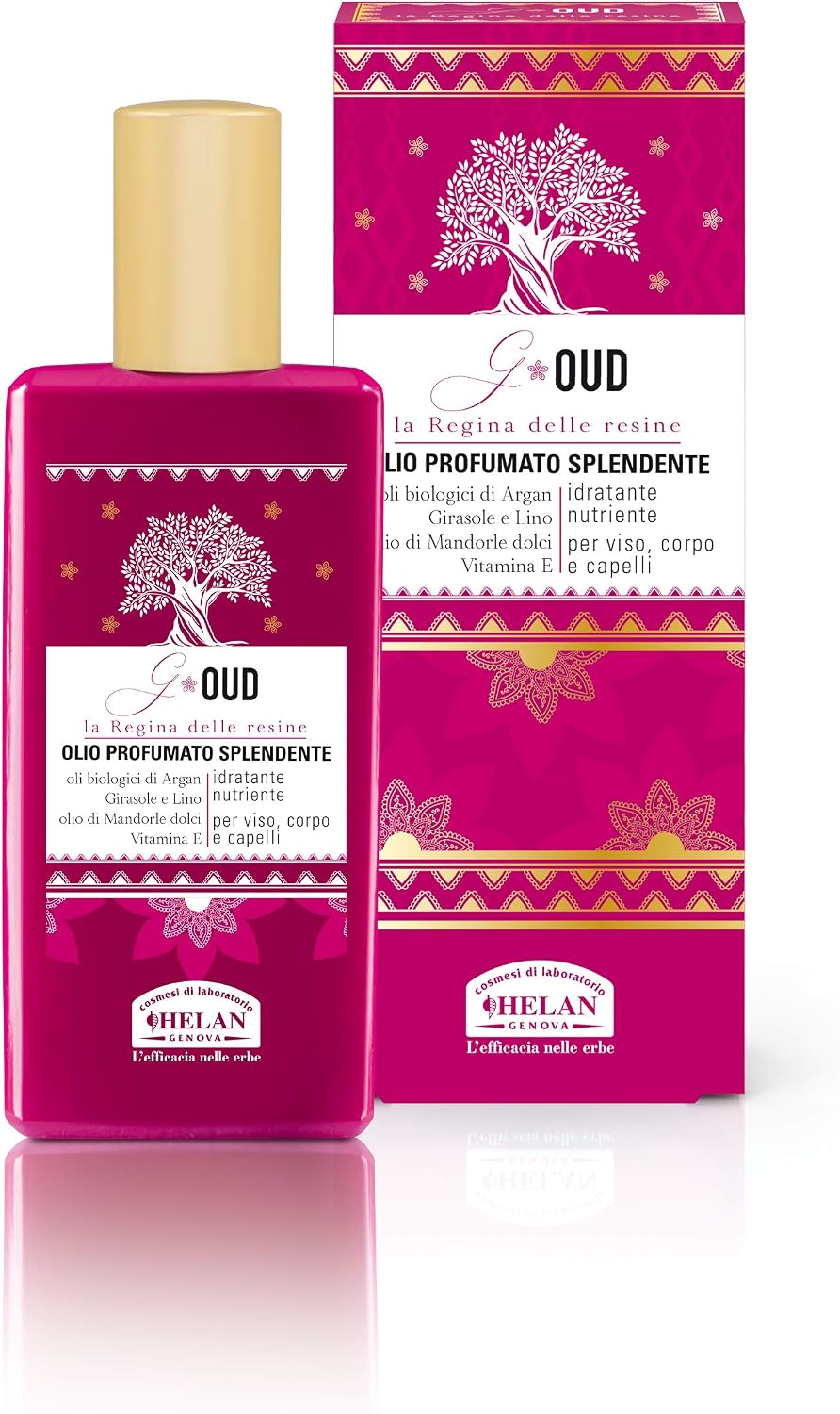 Detalle de Helan G Oud glanzende geurolie voor het lichaam met vitamine E, 50 ml