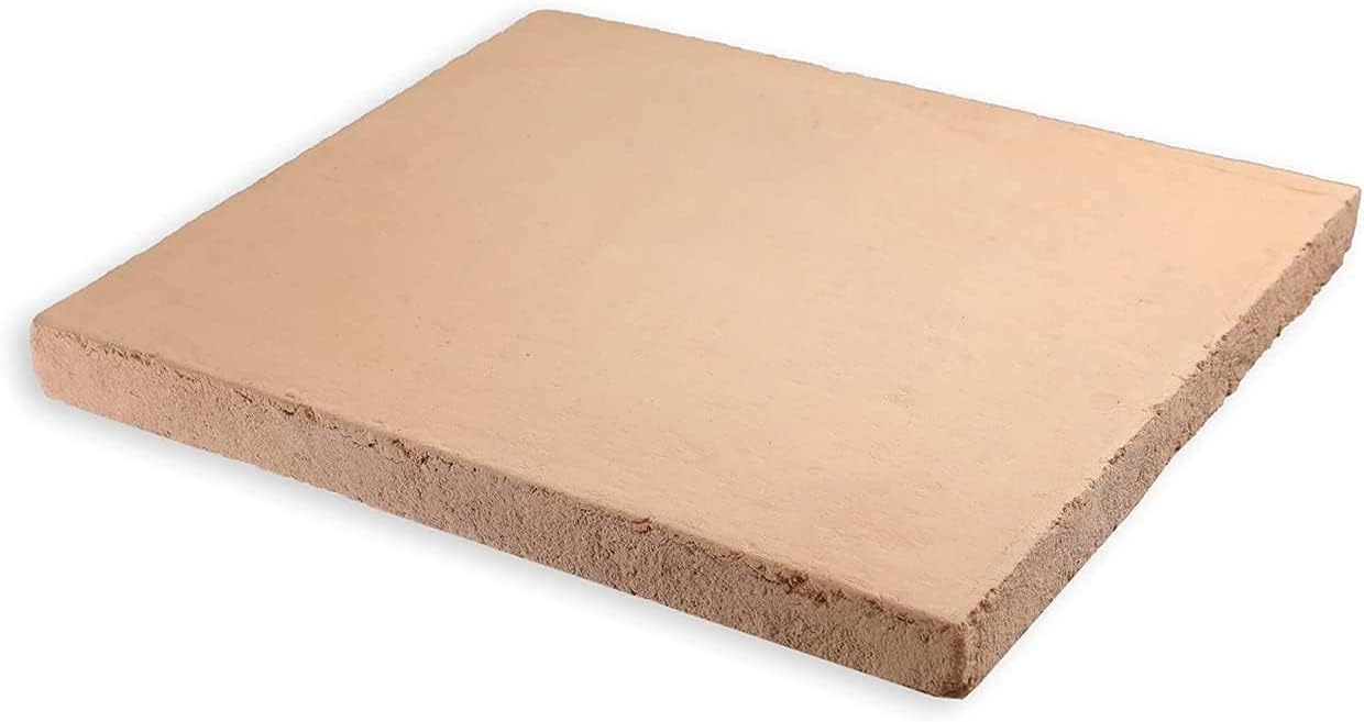Detalle de Megashopitalia Biscotto di Casapulla – kamień do pizzy z gliny 33 × 34 × 2 cm