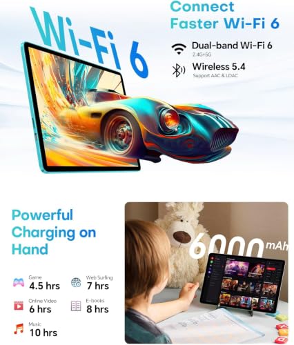 Detalle de TECLAST P33 Tablet 10": versatilità 2 in 1 con Android 15 e 4TB espandibili