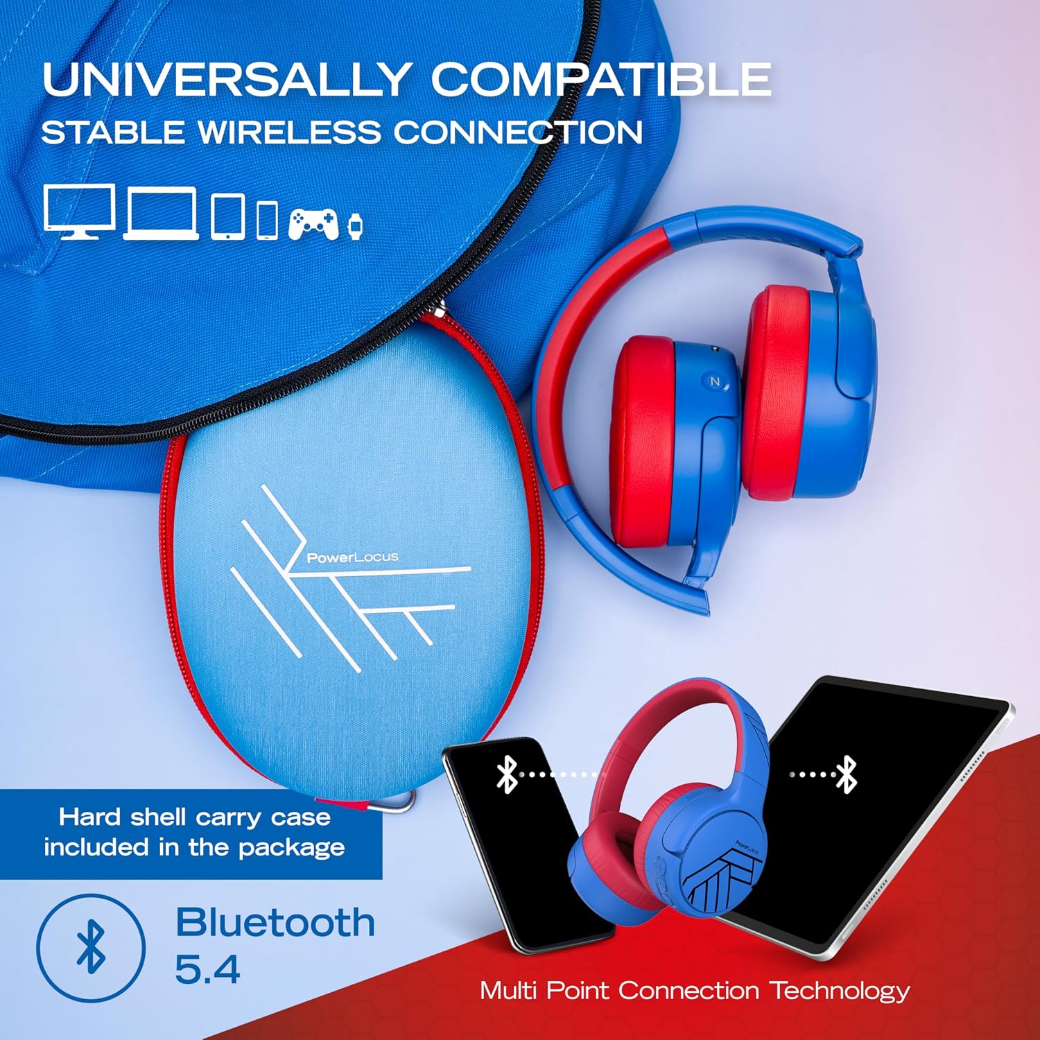 Thumbnail 5 de PowerLocus Kids Active Noise Cancelling Headphones 60H