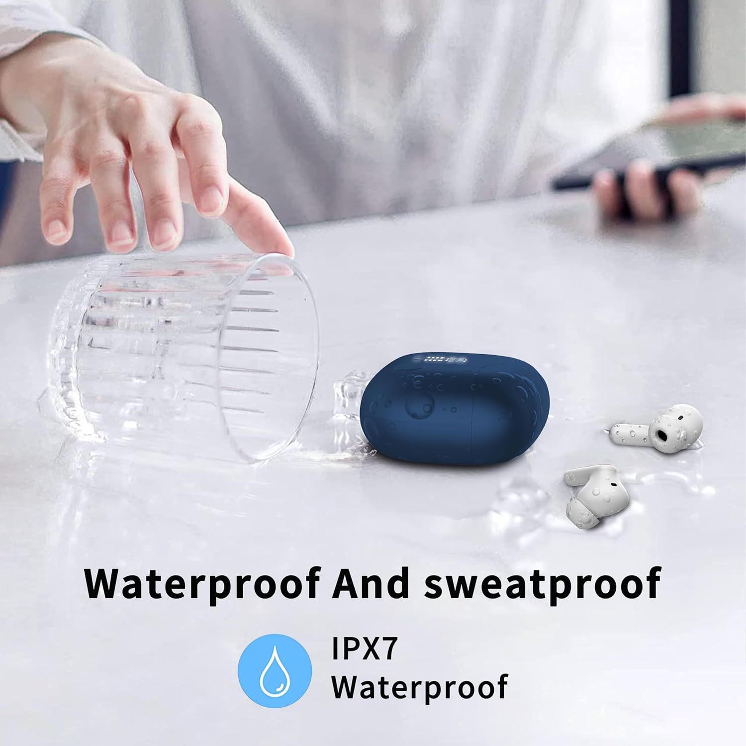 Thumbnail 5 de Bluetooth In-Ear Kopfhörer A97 (Bluetooth 5.3) mit 4-Mic-ENC, bis zu 40 h Spielzeit und IP7 Wasserschutz