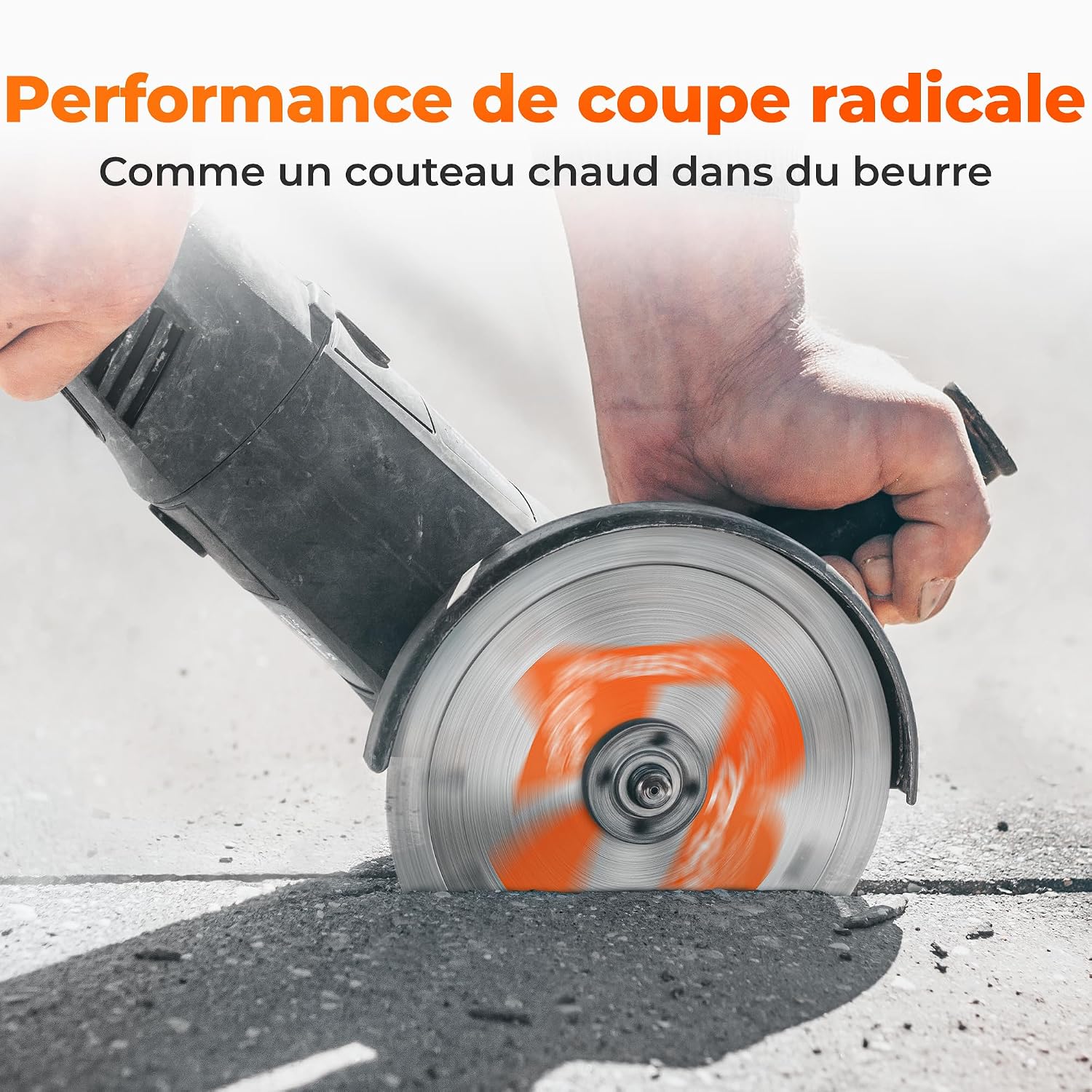 Detalle de BAUBECK Lot de 2 Disques Diamant 125 mm pour Pierre et Béton – Haute Performance