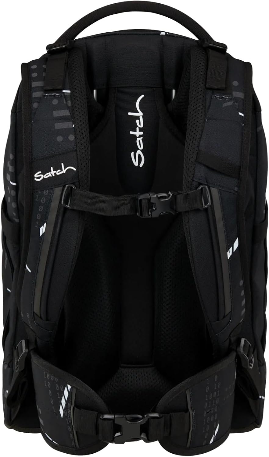 Detalle de Satch Schulrucksack Pack Ninja Matrix – Schwarz | 30 L, ergonomisch, robust