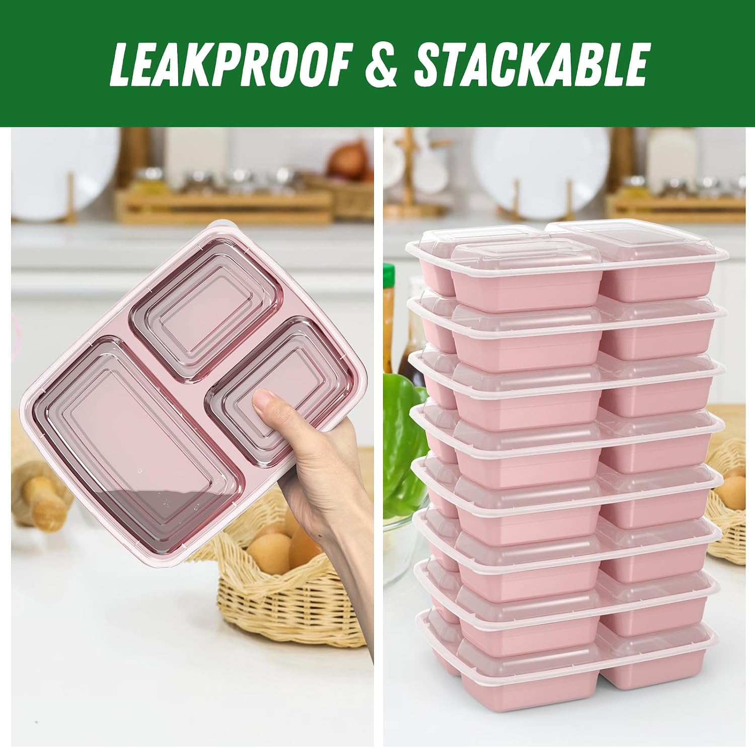Thumbnail 3 de Meal Prep Containers 32 oz Pack 🍱
