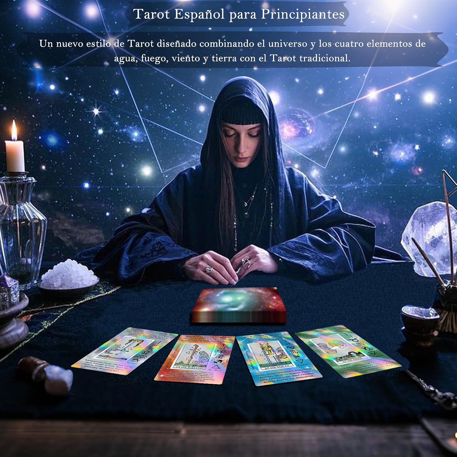 Detalle 2 de Smoostart Cartas Tarot Español holográficas