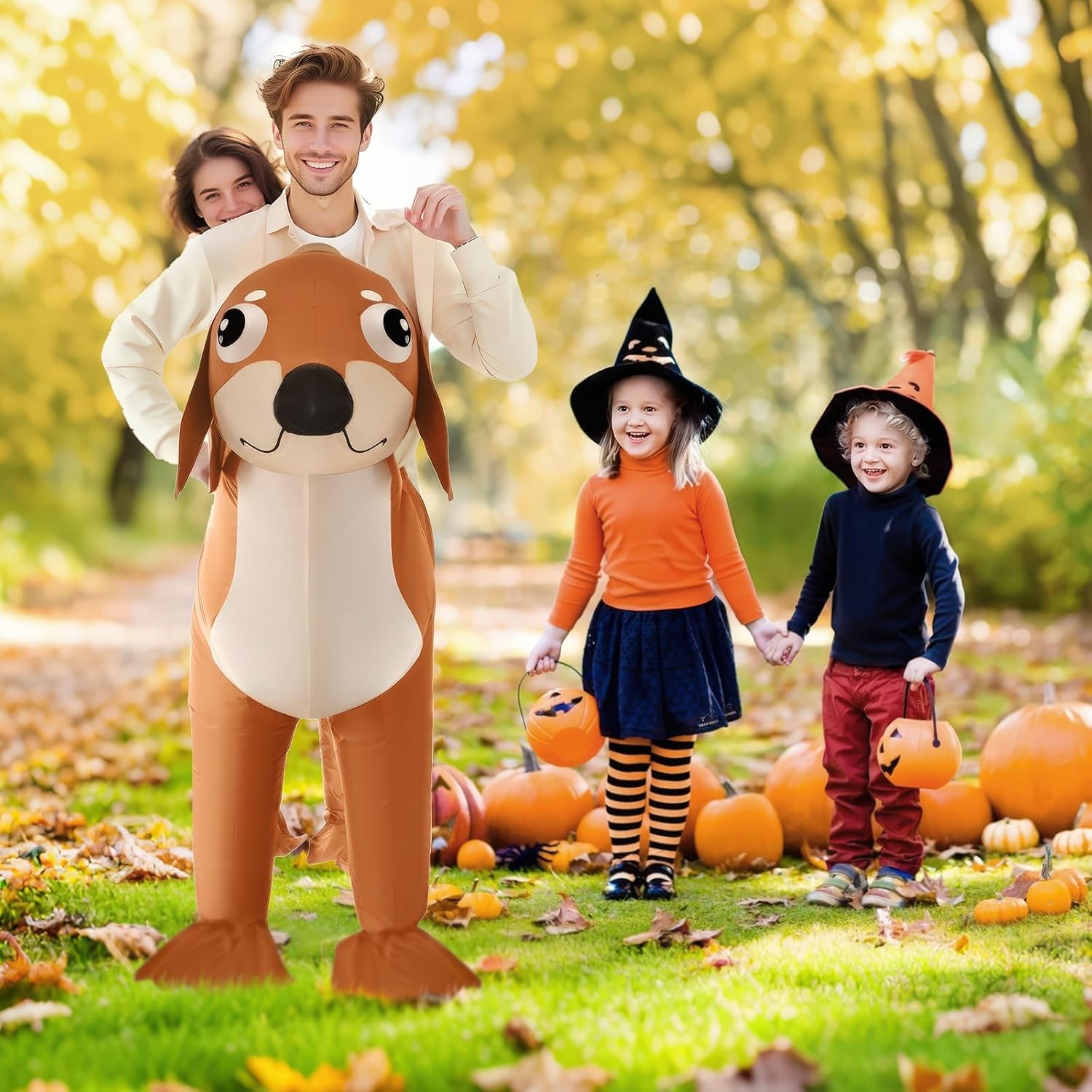 Thumbnail 2 de Poptrend Dachshund Double Dog Inflatable Costume