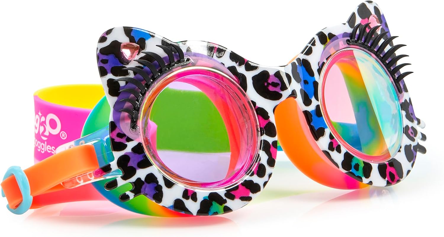 Detalle 2 de Bling2O Lunettes de natation en forme de chat pour enfants — anti-buée, anti-fuite et UV