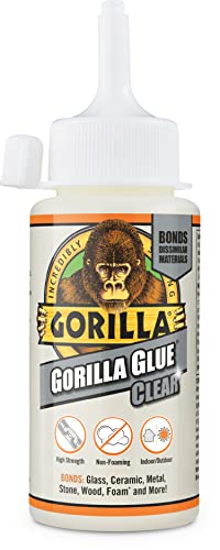 Detalle de Gorilla Glue Clear 110ml — a versatile, crystal-clear adhesive with non-expanding formula