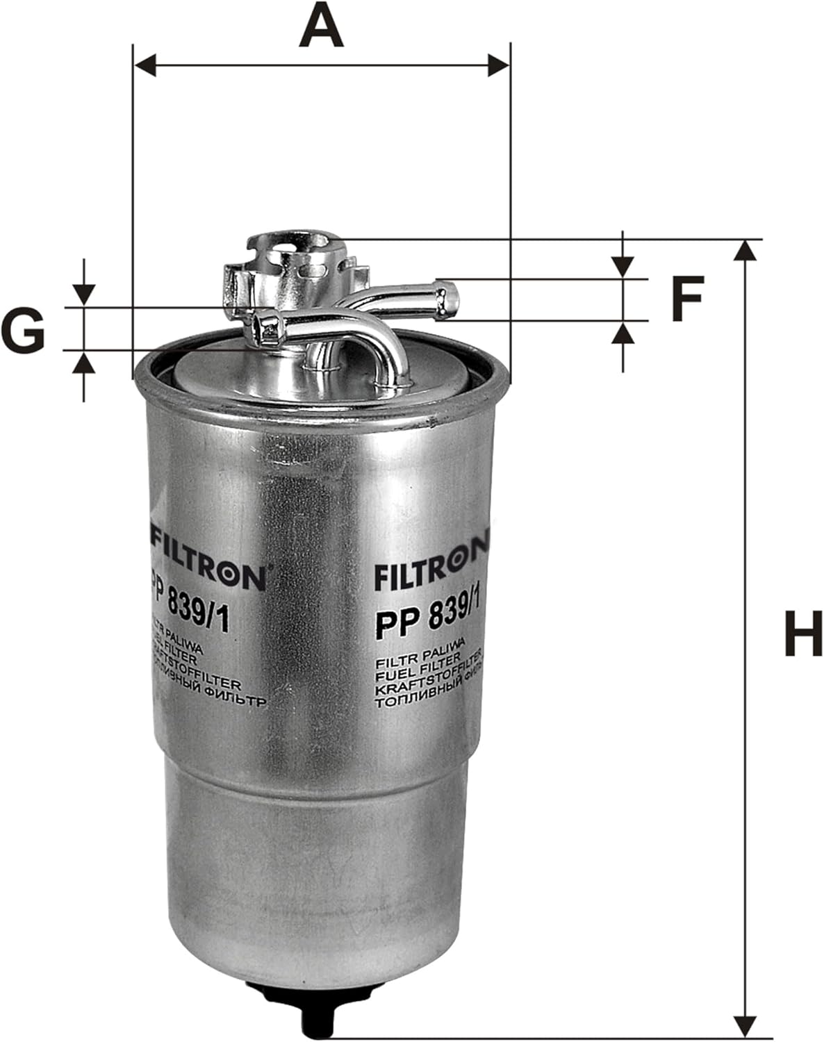 Thumbnail 3 de Filtron PP 839/1: filtre à carburant fiable pour véhicules de tourisme et utilitaires