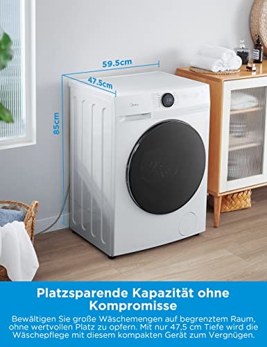 Thumbnail 6 de Midea MF200D86WB-14EAS Waschtrockner – 8/6 kg, Slim Line, Inverter, App-Steuerung