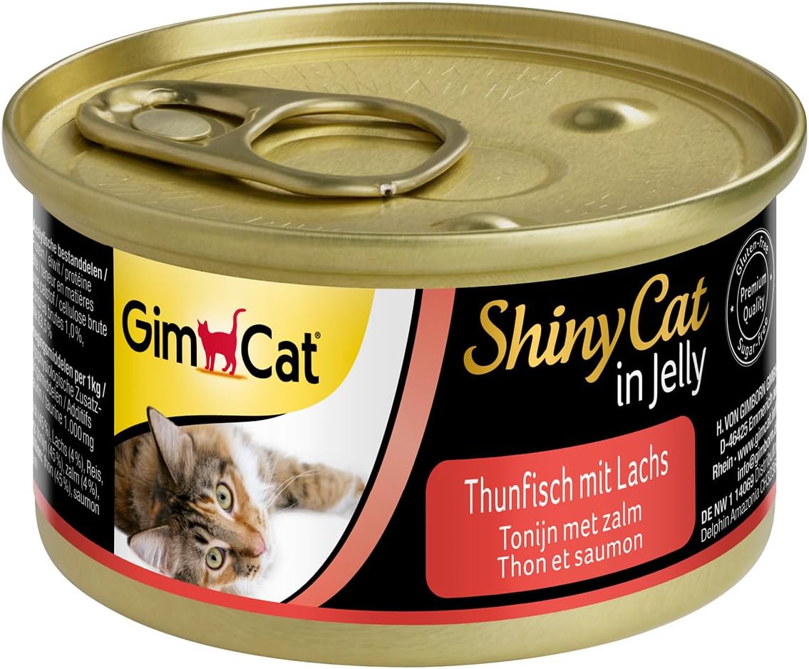 Detalle de GimCat ShinyCat 24 Dosen Katzenfutter đ±
