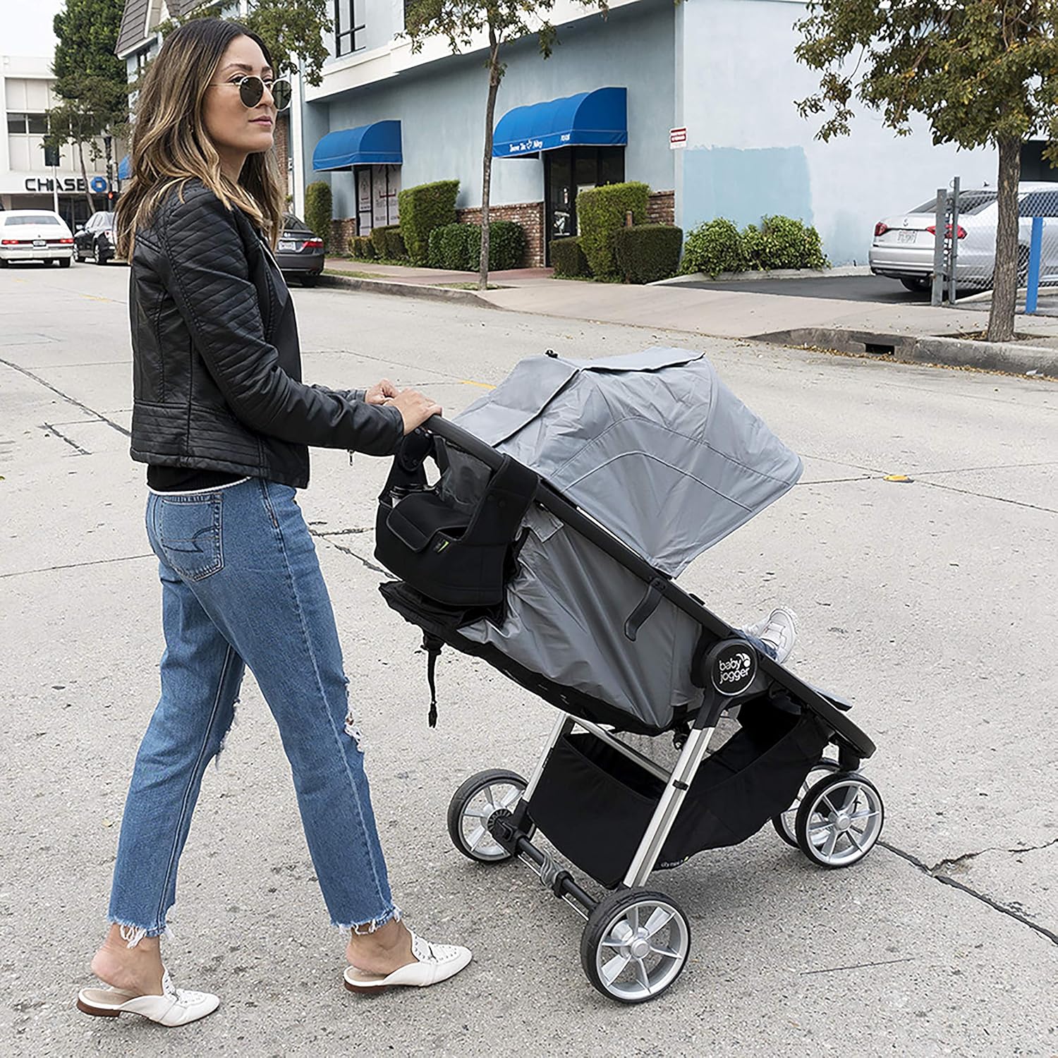 Detalle de Baby Jogger Buggy Organiser Parent Console with Insulated Cup Holder for City Tour 2, Mini GT2, Elite 2 and More