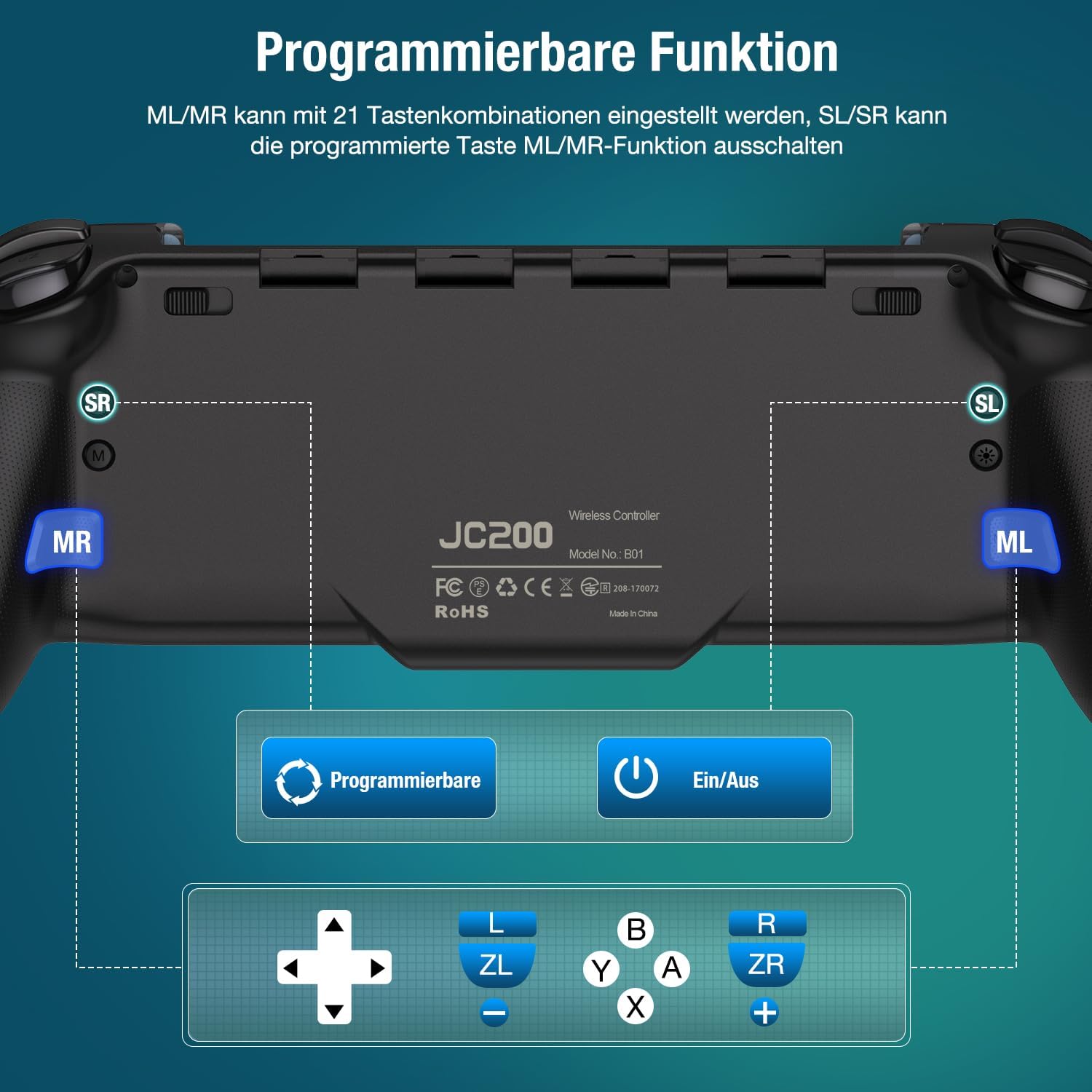 Thumbnail 2 de Elegamefy One-Piece Controller für Nintendo Switch OLED