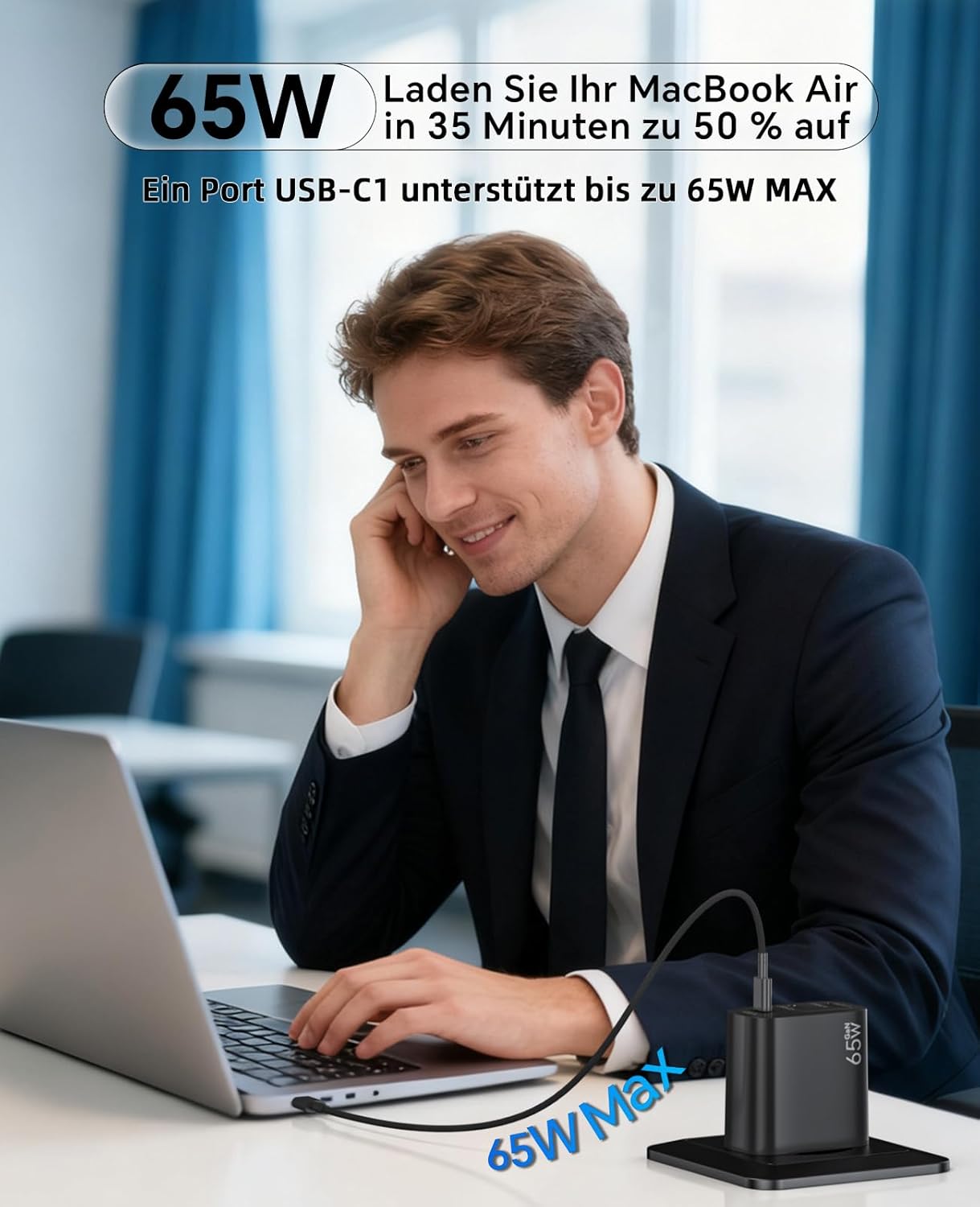 Thumbnail 3 de USB C Ladegerät 65W 3-Port