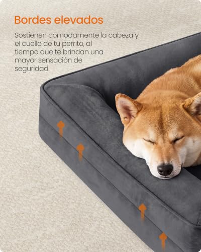 Detalle 2 de Feandrea Cama para Perro Grande Ortopédica Lavable 89 x 63 x 16 cm