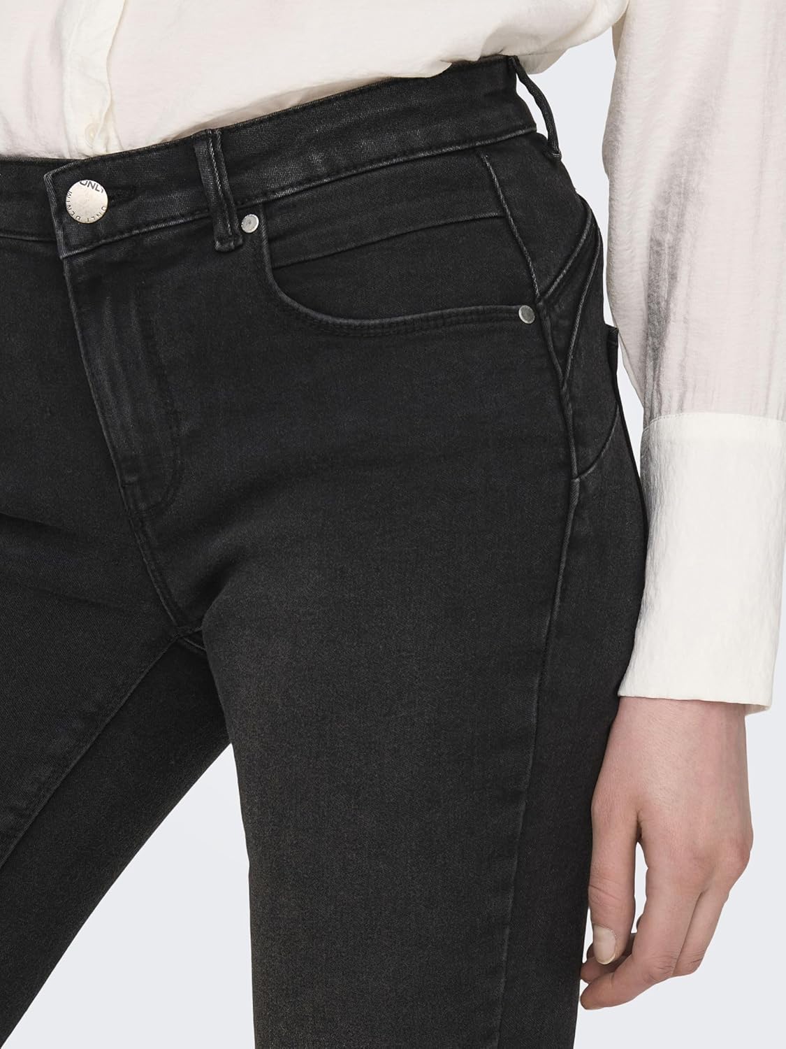 Thumbnail 5 de ONLY Onldaisy reg Push Up jeans skinny da donna vita media in denim misto cotone