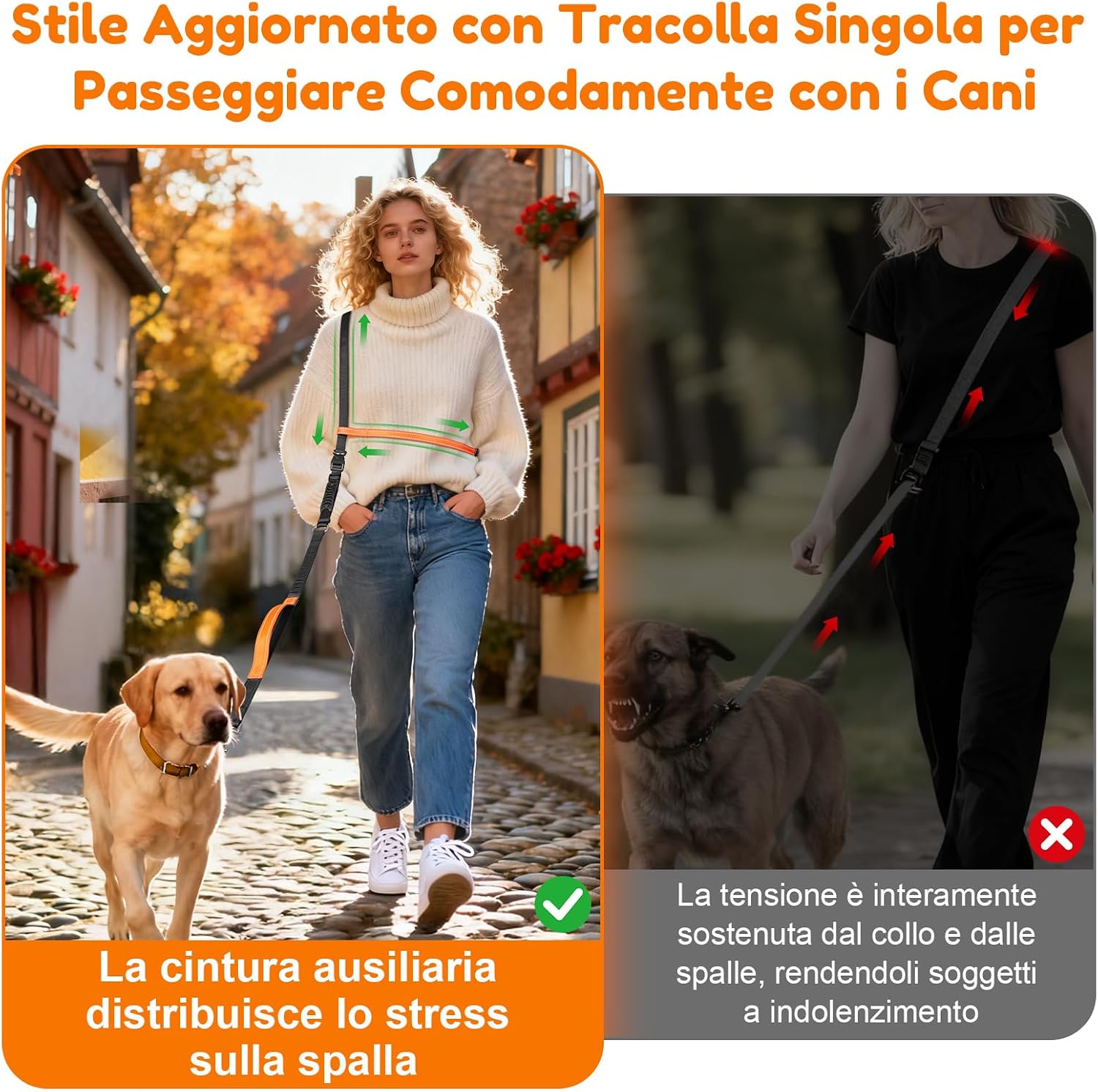 Detalle de X XBEN guinzaglio anti-tiro 2,2 m 4-in-1
