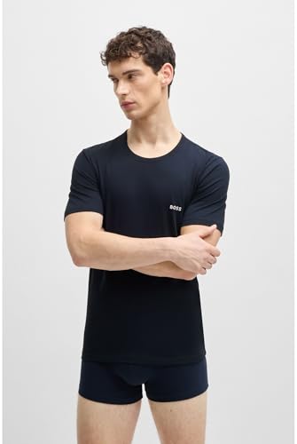 Thumbnail 1 de Camiseta BOSS T-Shirt RN 3P Classic para hombre (L) – manga corta, cuello redondo, logo discreto