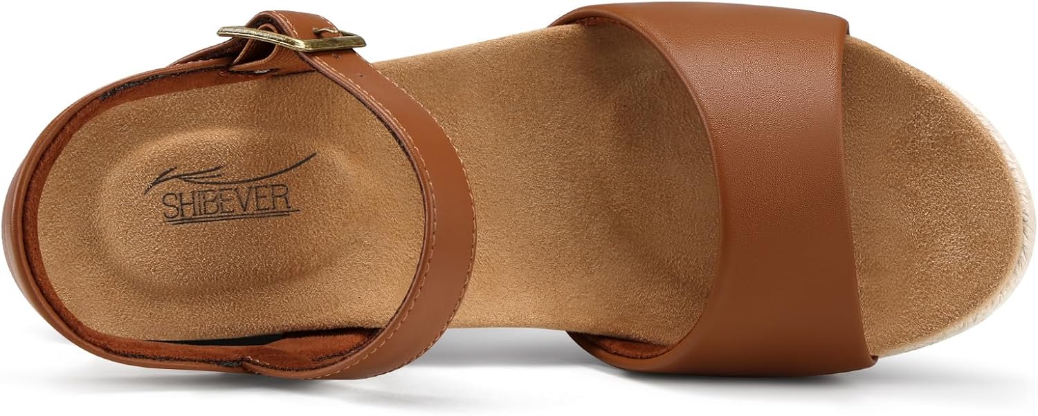 Thumbnail 5 de SHIBEVER Women's Wedge Platform Sandals: Espadrille Dressy Comfort for Summer