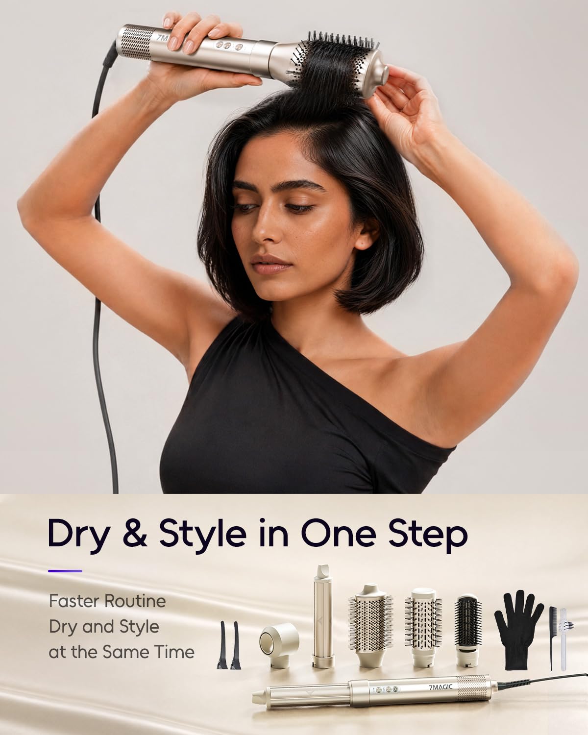 Thumbnail 4 de 7MAGIC 6-in-1 Hair Styler Brush 110,000 RPM 💇♀