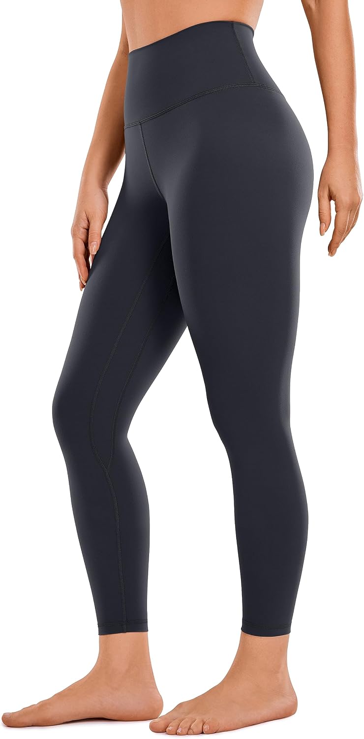 Detalle de CRZ YOGA Donne Brushed Naked Feeling – Leggings 7/8 da allenamento opaco