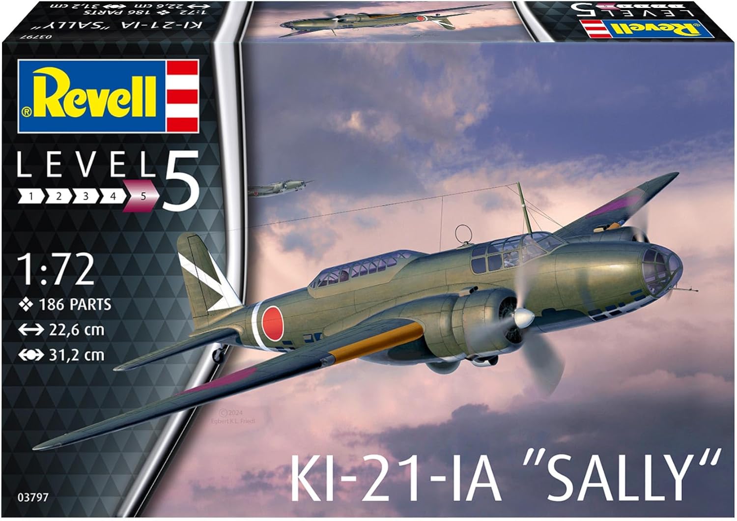 Thumbnail 1 de Maquette en plastique Revell Mitsubishi Ki-21 « Sally » 03797 à construire, échelle 1:72