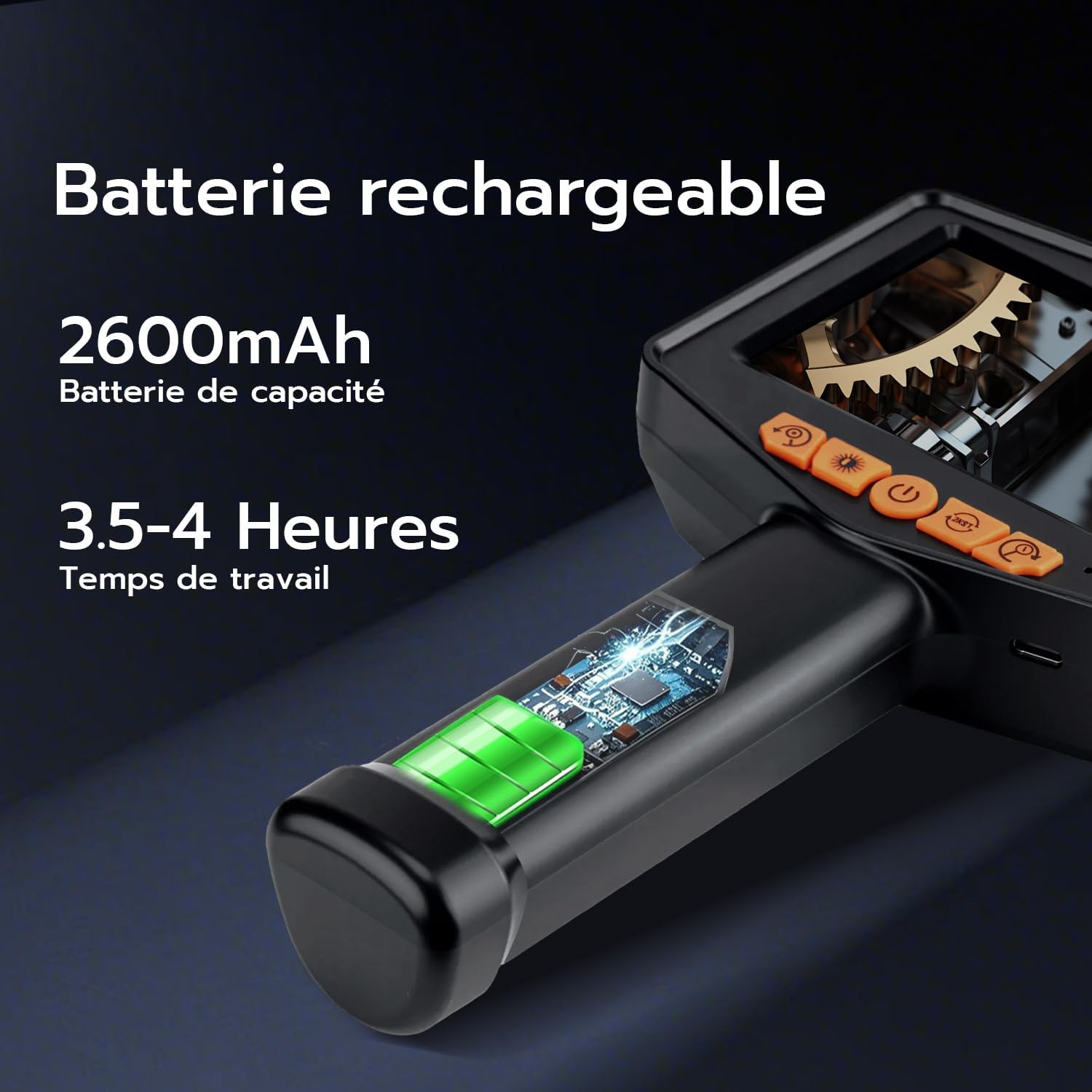 Thumbnail 3 de Mcbazel Endoscope 4,3" 1080P pour inspection