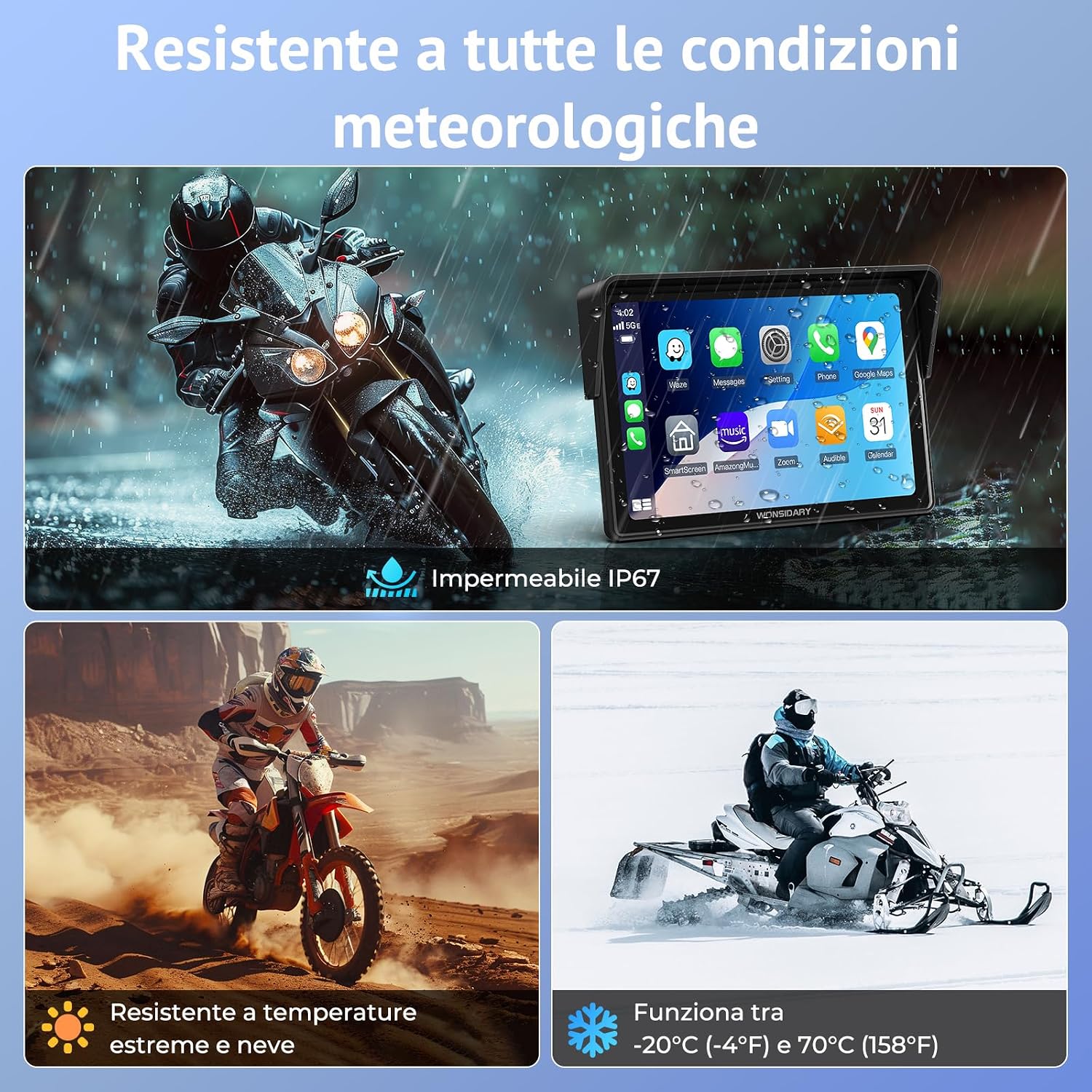 Detalle 2 de Wonsidary W522 CarPlay Moto 5"