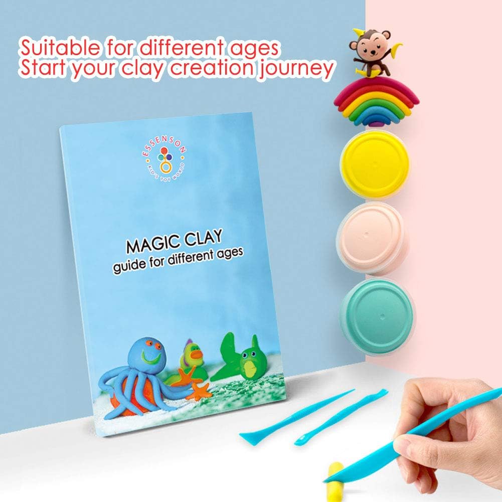 Thumbnail 3 de Modelling Clay Kit – 24 Colours Air Dry Magic Clay by ESSENSON