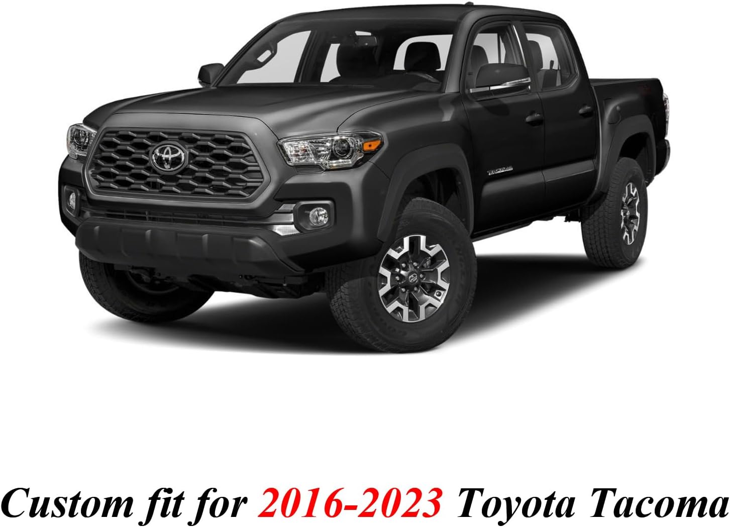 Thumbnail 5 de Coverado Tacoma Front Seat Covers: Custom Fit Faux Leather for Toyota Tacoma (2005-2023) – Black