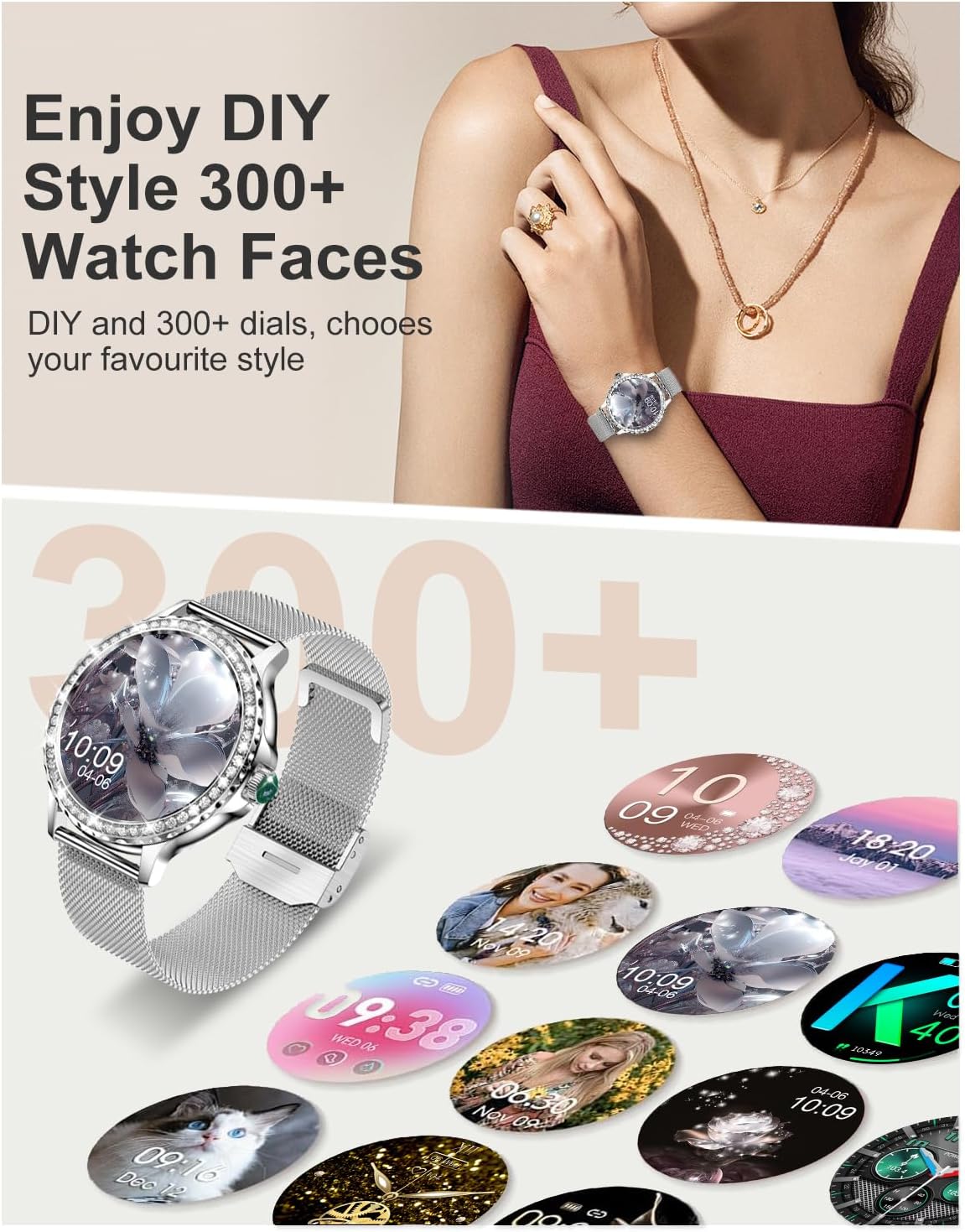 Detalle de Fitoncloud Diamonds 1.3-inch smartwatch