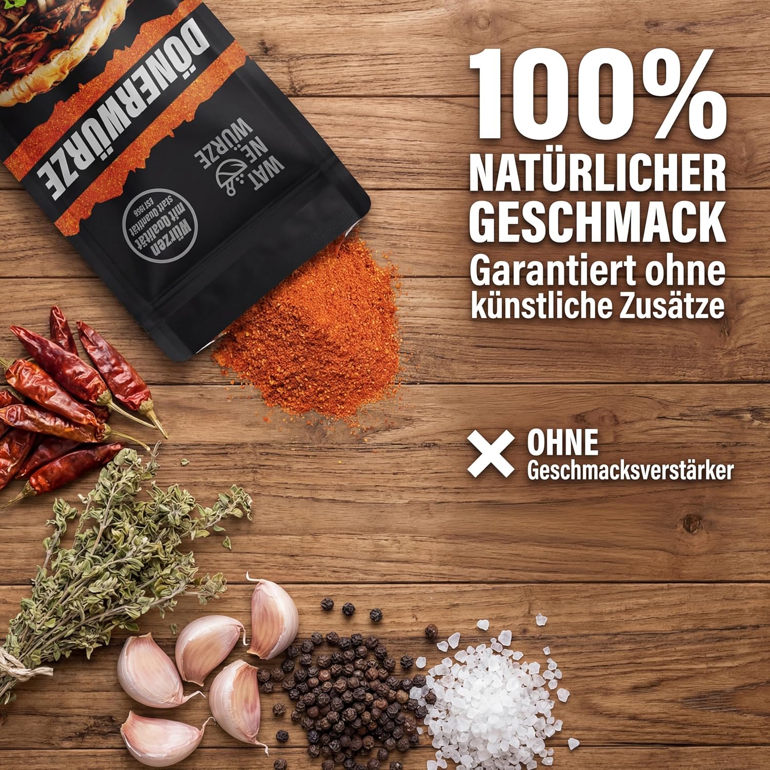Thumbnail 3 de WAT NE WÜRZE Döner Gewürz (Dönergewürzmischung) 300 g – für Backpapier-Döner, Kebab & Lahmacun