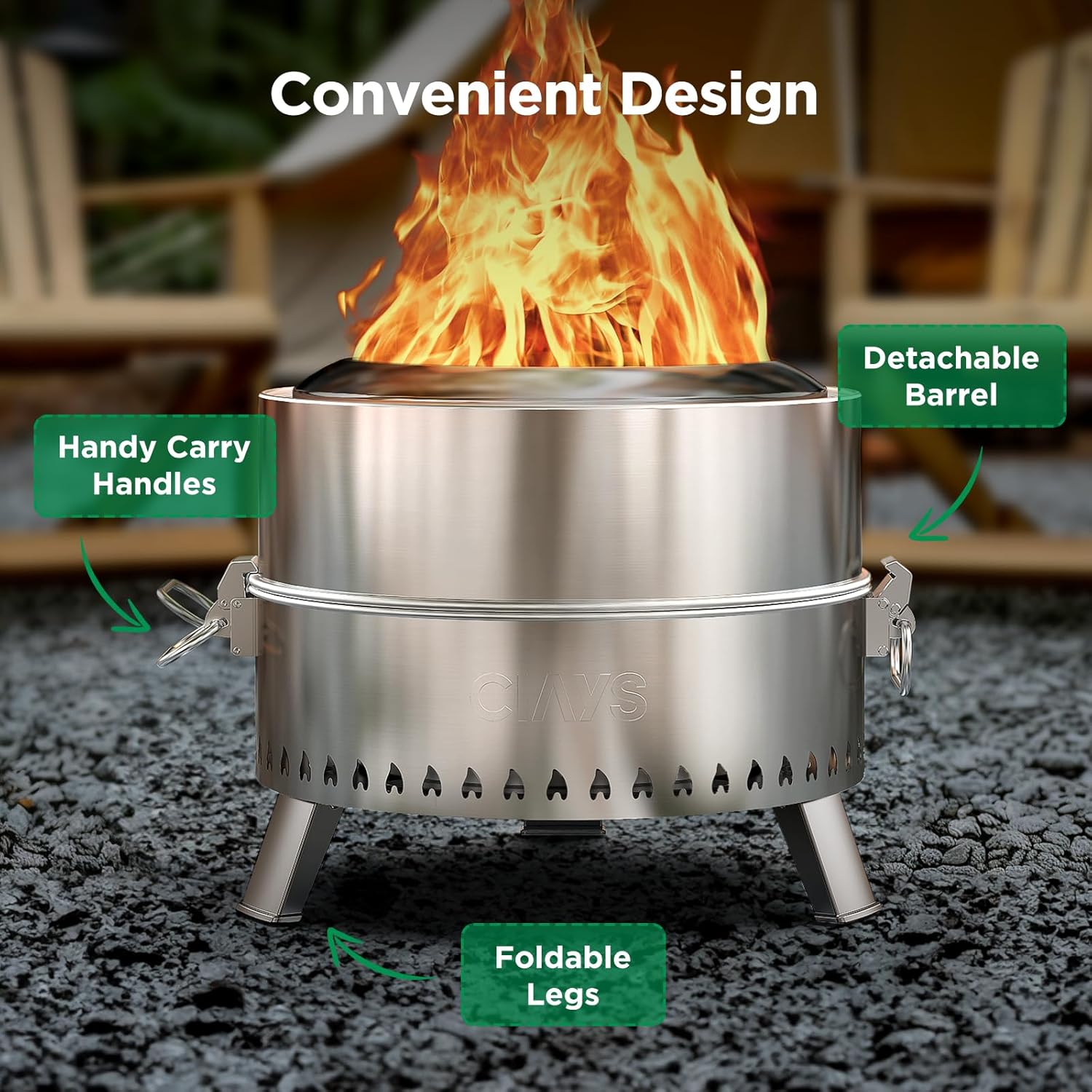 Thumbnail 4 de Ciays 19 Inch Smokeless Firepit
