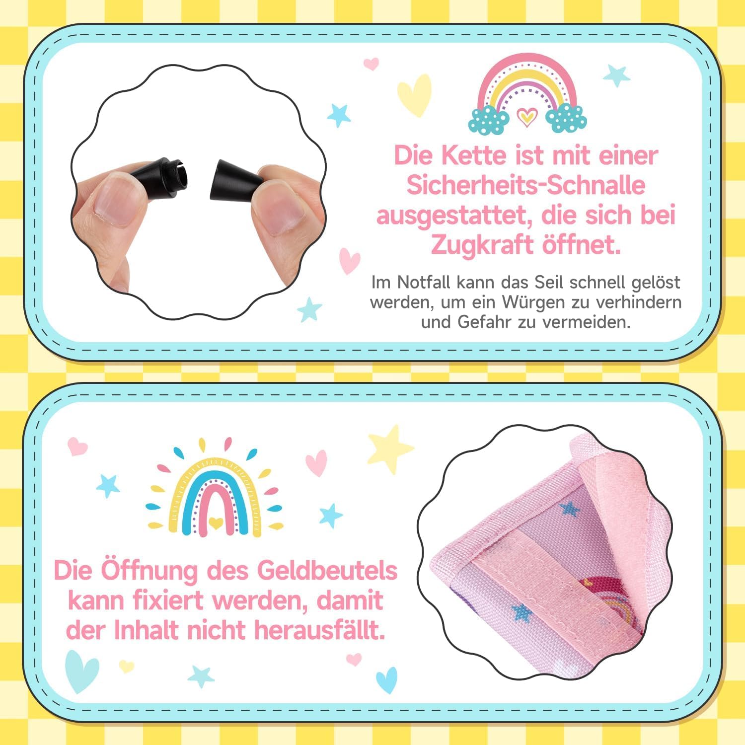 Detalle 2 de Kinder Portmonee Regenbogen Schultüte Füllung