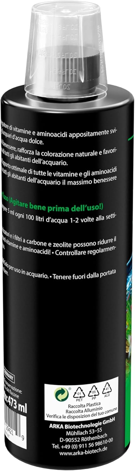 Detalle de Integratore per pesci Vitamins 473 ml – multivitaminico liquido per acquari dolci
