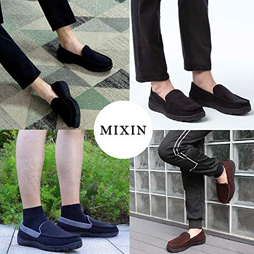 Detalle de MIXIN Men's Casual Slip On Moccasins: Micro Suede Flats with Memory Foam