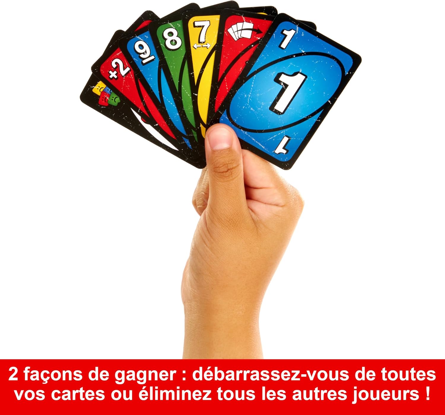 Thumbnail 5 de Mattel Games UNO No Mercy (HXT57) – jeu de cartes dans une boîte de transport, version aux règles spéciales