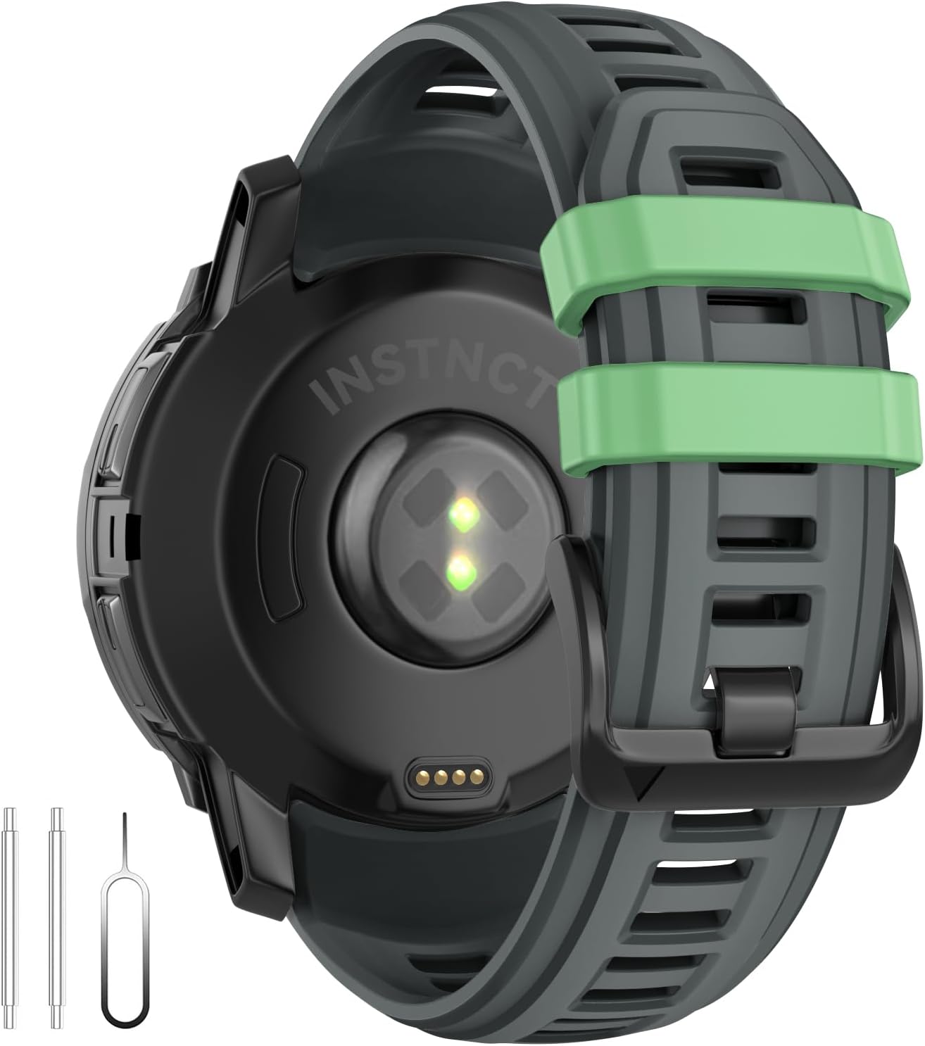 Detalle de U-LIMVE armband för Garmin Instinct 3 AMOLED 50 mm och Solar 50 mm, silikon, 26 mm