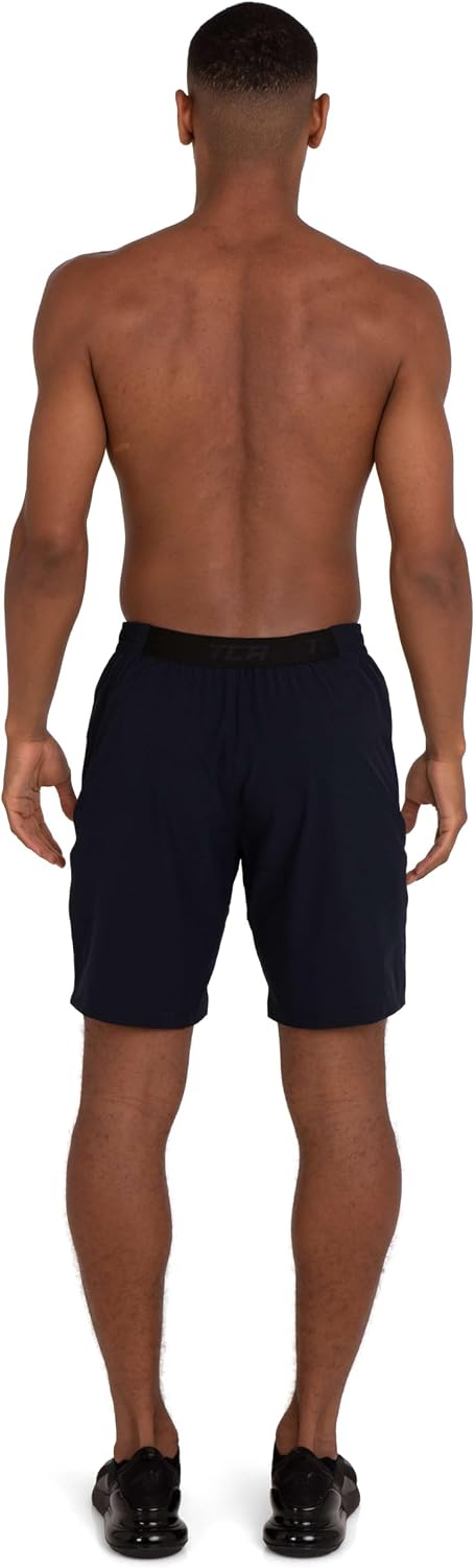 Detalle de TCA Laufhose für Herren Kurz – kurze Sporthose mit Reißverschlusstaschen