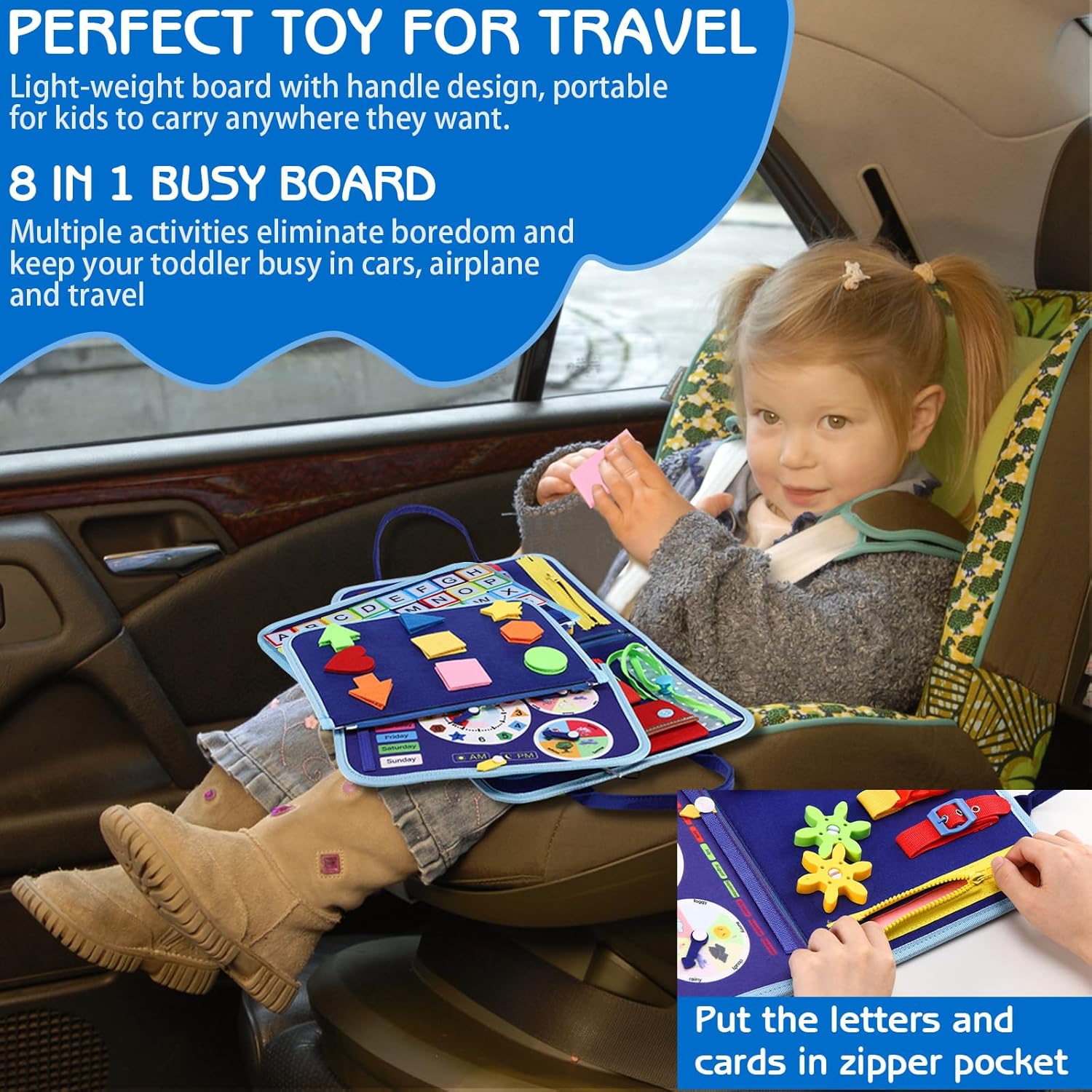 Detalle 2 de Esjay Toddler Busy Board 8 pages