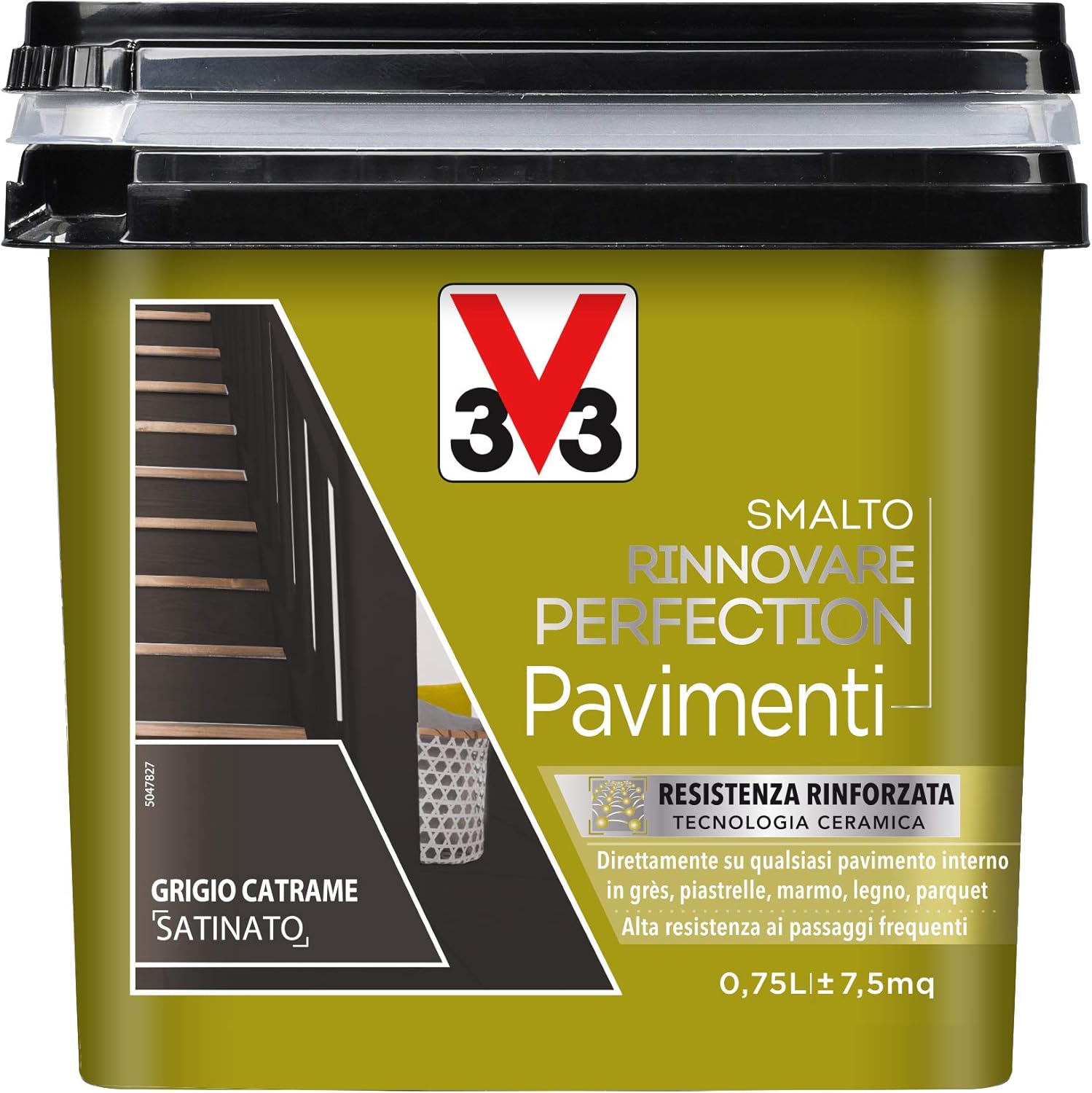Thumbnail 4 de V33 Smalto Rinnovare Perfection Grigio 0,75 L