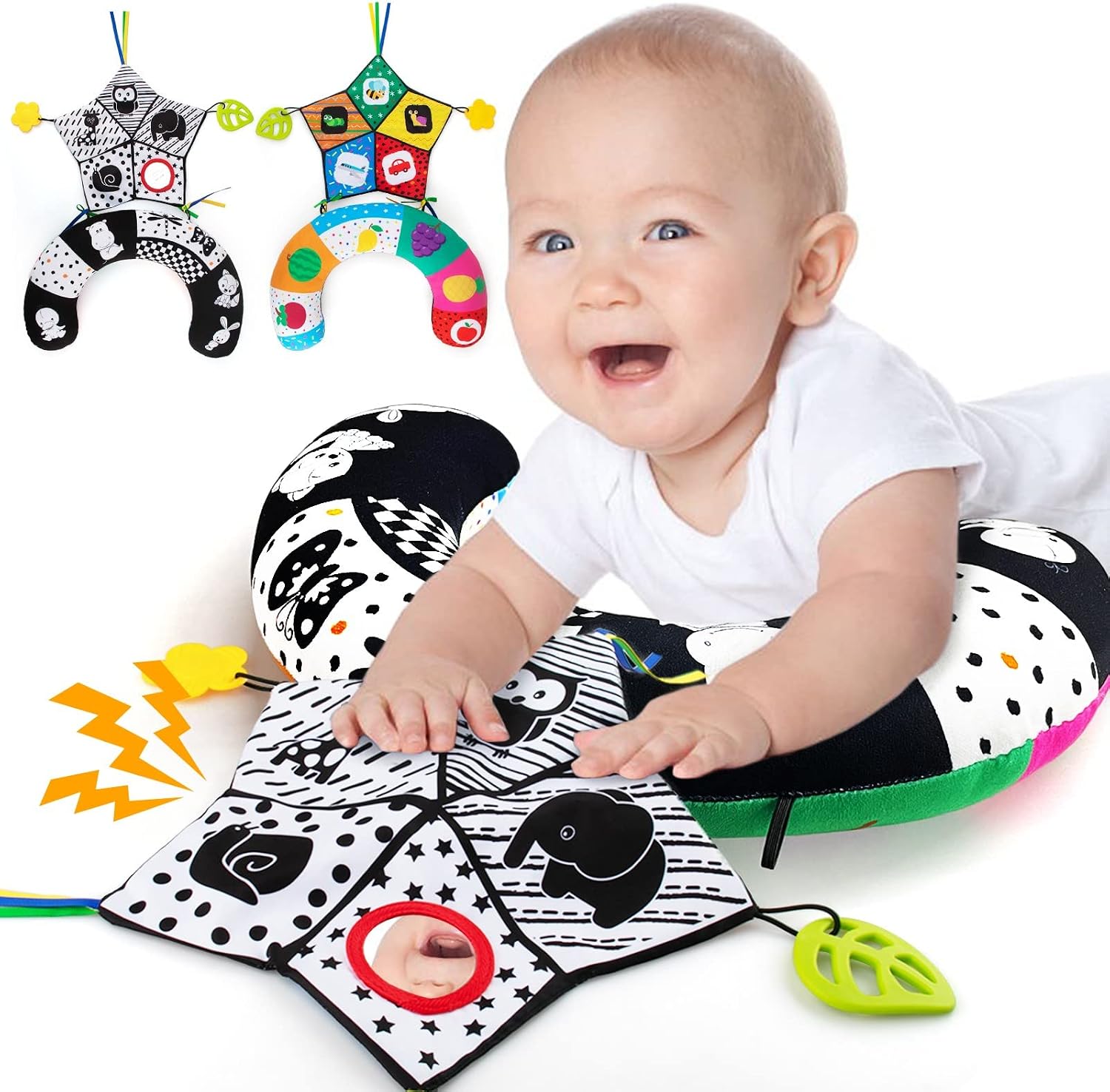 Detalle de teytoy Tummy Time Pillow with Crinkle Mat 0-6 Months