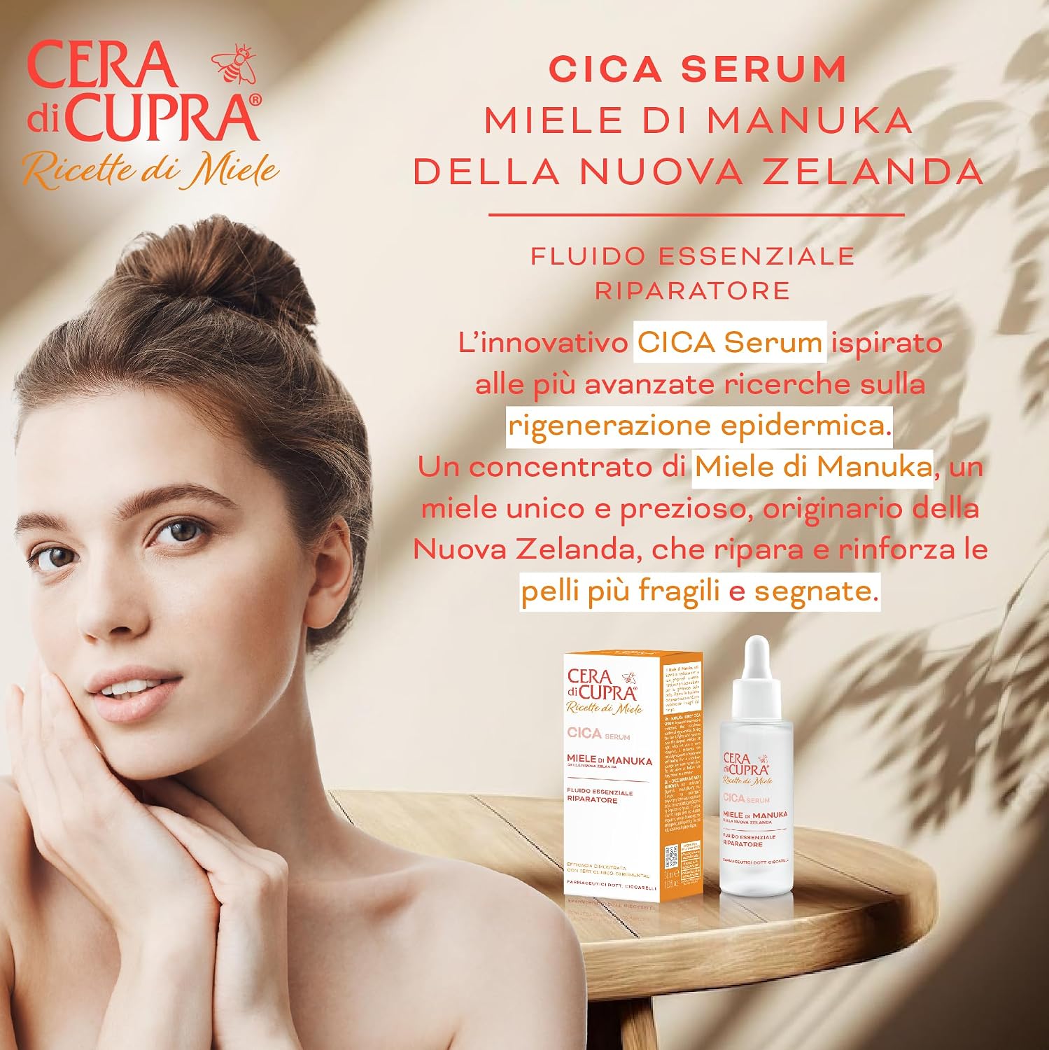 Thumbnail 1 de Cera di Cupra Cica Serum al Miele di Manuka NZ 30 ml – Rigenera la barriera cutanea