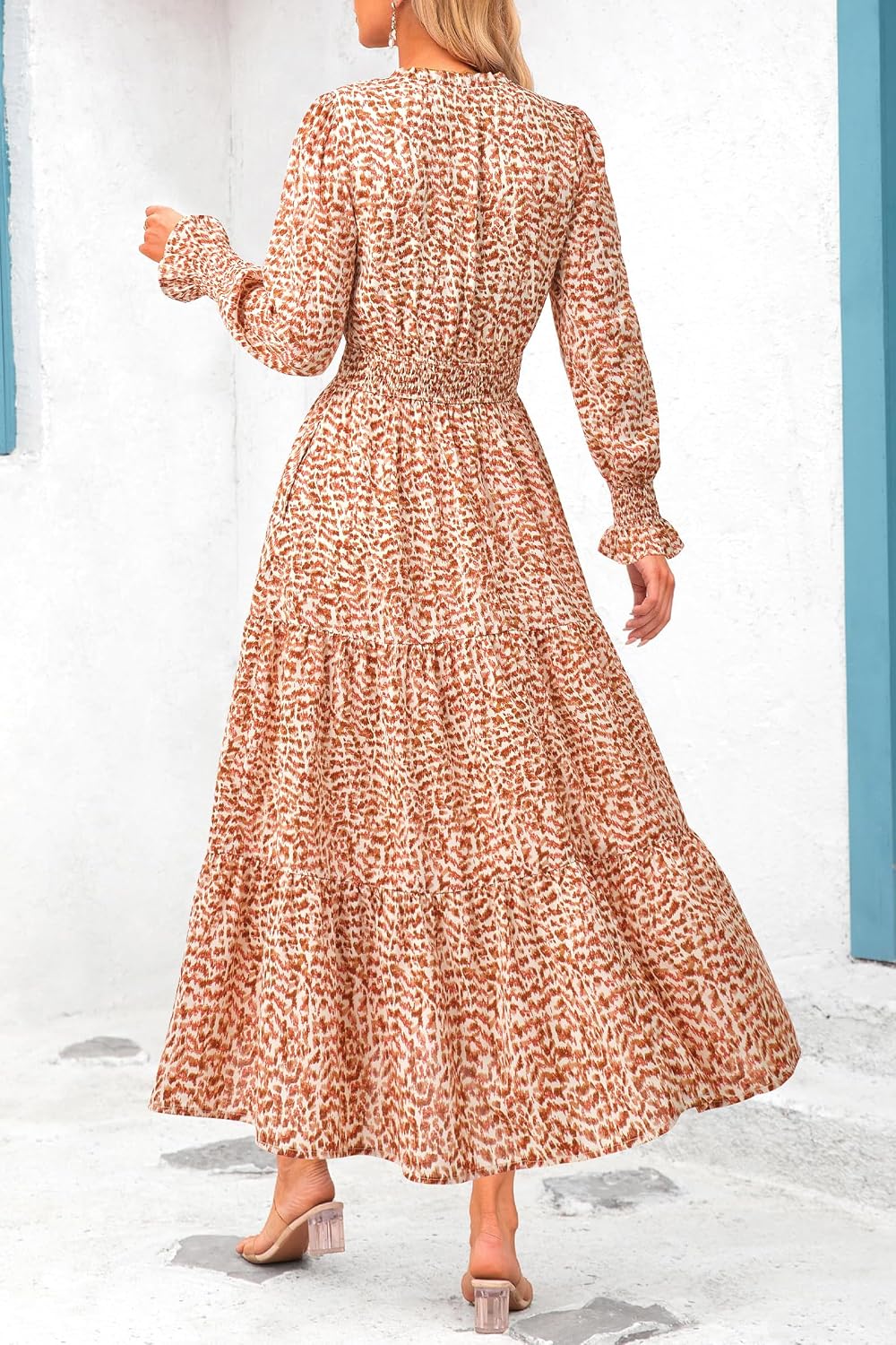 Detalle 2 de PRETTYGARDEN Floral Maxi Dress S-XXL