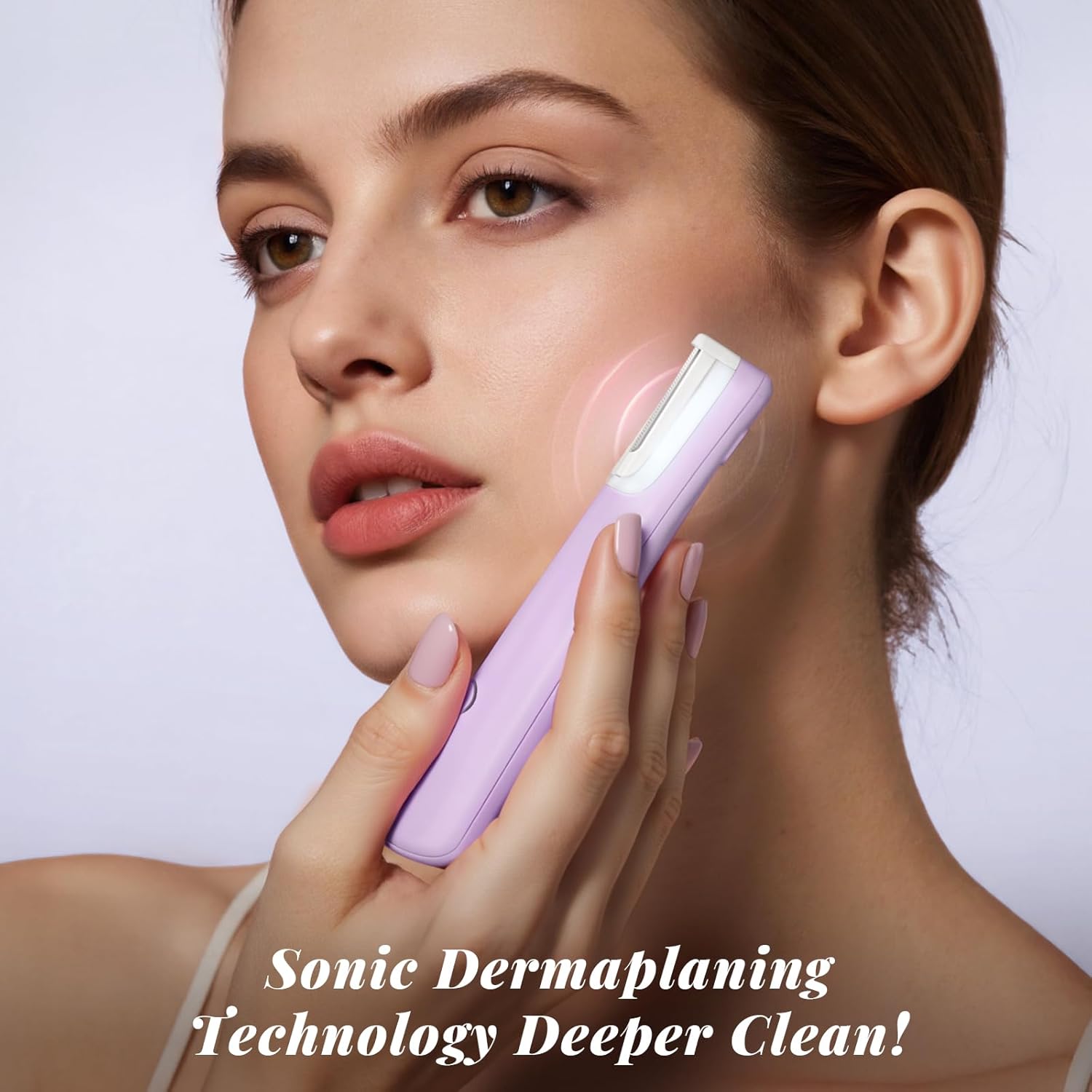 Detalle 1 de Galtxen Sonic Dermaplaning Tool 10-Blade Purple